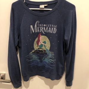 Little mermaid crew neck sweater.